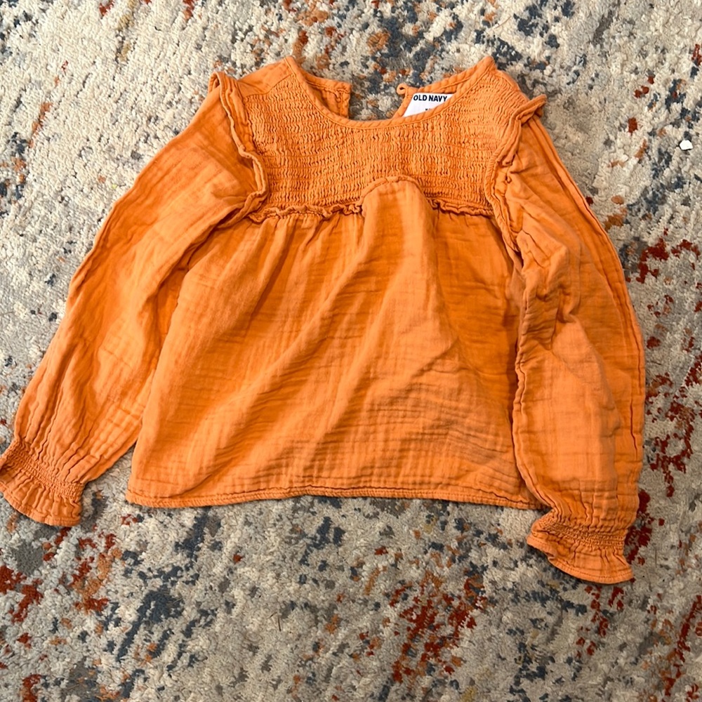 Orange Girls Top